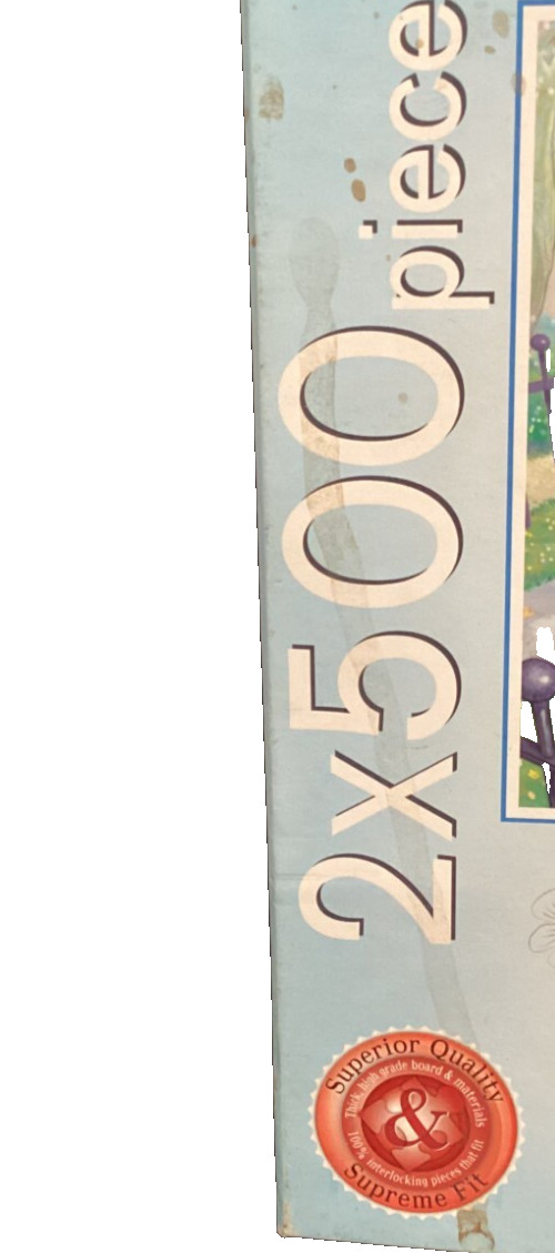 M&S 2 X 500pc Me to You Tatty Teddy, Swings and Flowers, 2011 jigsaw puzzle Rare