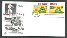 FDC #1314 - 1314a COMBO NATIONAL PARKS SERVICE TAGGED