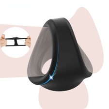 Reusable Silicone Penis Sleeve Scrotum Stretcher Ring Delay Ejaculation Male MEN