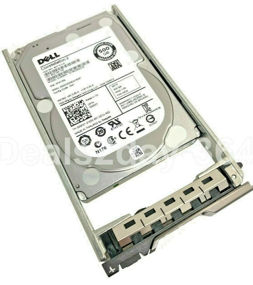 00X3Y DELL 000X3Y 500GB 7.2K SATA 2.5 6Gb/s HDD ST9500620NS Server ONLY W/CADDY - Image 4 of 4