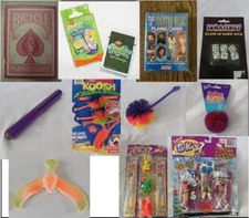 Toys Games Christmas Stocking Stuffer ~ Cards~Dice~Kaleidoscope~Koosh~Sky Riders