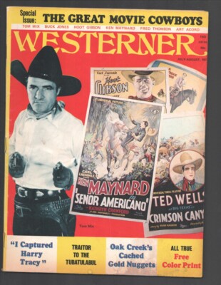 MAG: Westerner 7/1972-Behn-Miller-B-western movie issue-Tom Mix-Buck Jones-Ke...