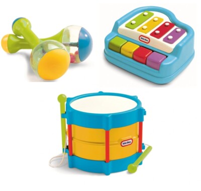 Little Tikes Tap A Tune Piano, Maracas and Drum Bundle VGC FULL SET  UK