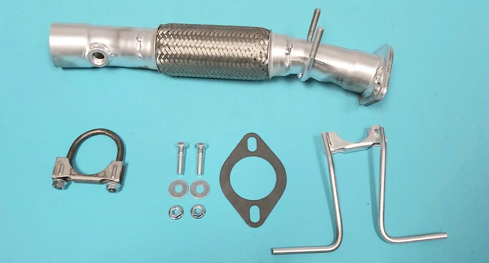 Fits 2004 To 2010 Mazda 3 & 5 2.0L Front flex pipe (Clamp On Manifold) Foto 2 de 4