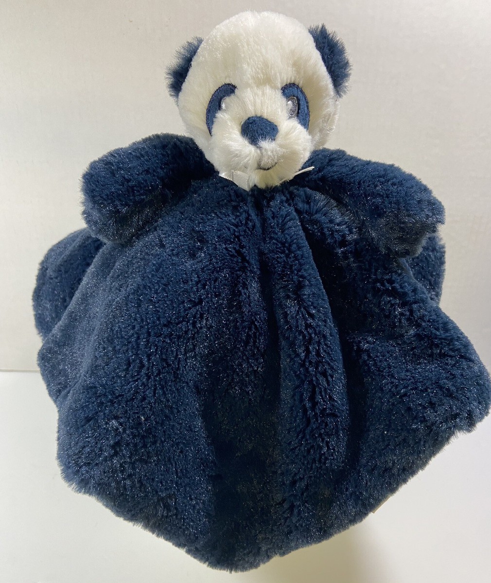 Blankets Beyond Navy White Panda Bear Baby Blanket Security Lovey Plush