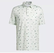 ADIDAS ULTIMATE 365 MEN'S ALL OVER PRINT PERFORMANCE STYLE GOLF POLO SHIRT LARGE