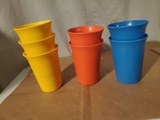 Tupperware vintage lot of 7 bell tumblers sippy cups, 7 Oz