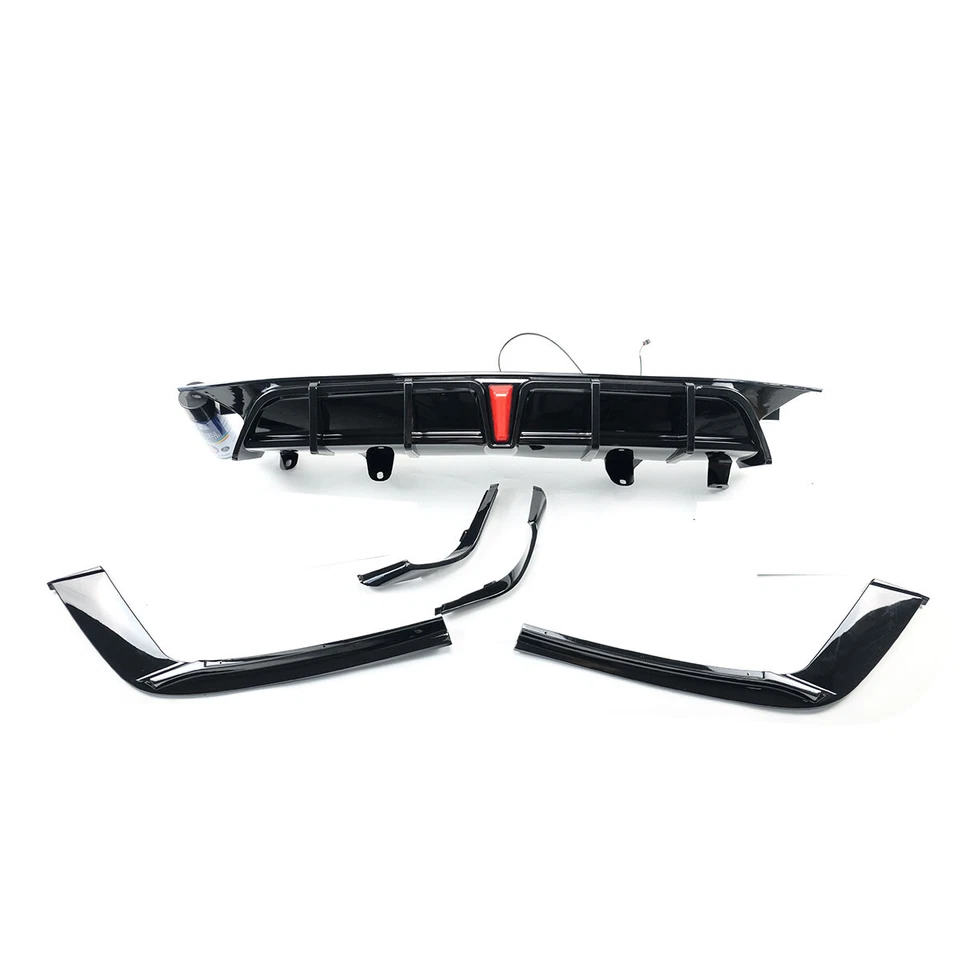 For Honda Accord 21-2022 Yofer V2 Style Gloss Black Rear Bumper Diffuser Spoiler - Image 4 of 4