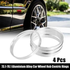 4pcs OD 73.1mm to ID 70.1mm Aluminum Alloy Car Hub Centric Rings Wheel Spacer