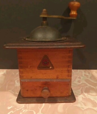 Vintage coffee grinder Alexanderwerk Mocha or Coffee Mill Germany Prop Display 