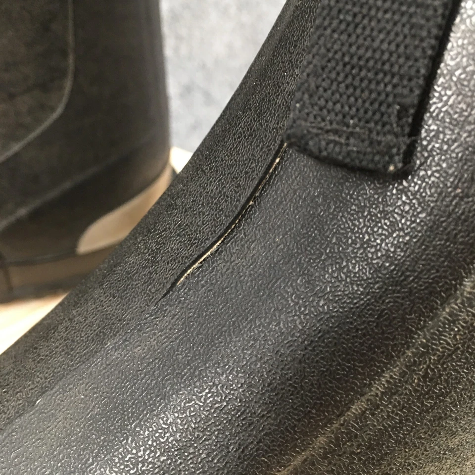 Botas Thorogood para Hombres 16 Cremallera Frontal Impermeable Trabajo Bota de Lluvia Negro Goma Foto 3 de 4