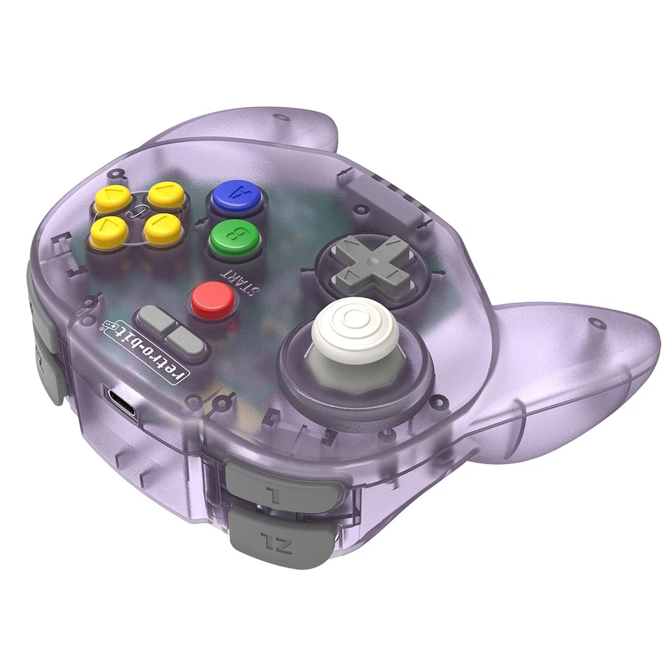 Retro-Bit Tribute 64 2.4Ghz Wireless Controller for Nintendo N64 Switch - Purple - Image 2 of 4