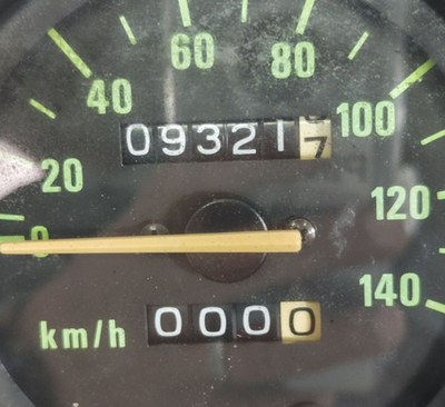 Kawasaki KDX200SRの純正スピードメーター Genuine Kawasaki KDX200 DX200G Speedometer 9321km OEM Gauges JDM