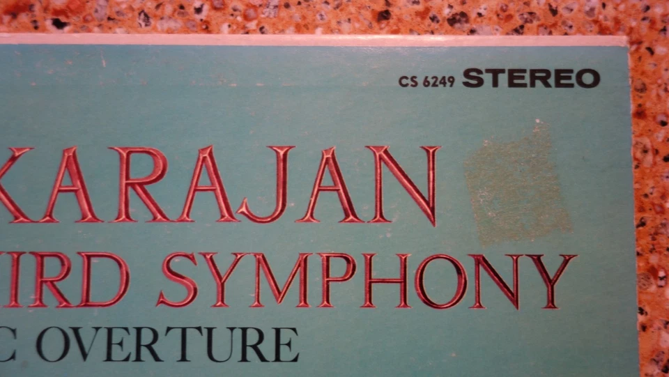 LONDON ffss UK BLUEBACK 1962 Brahms KARAJAN Symphony #3 CS-6249 TESTED LP Record - Image 3 of 4