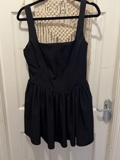 Zara Corset Style Little Black Mini Dress size M viral /bloggers