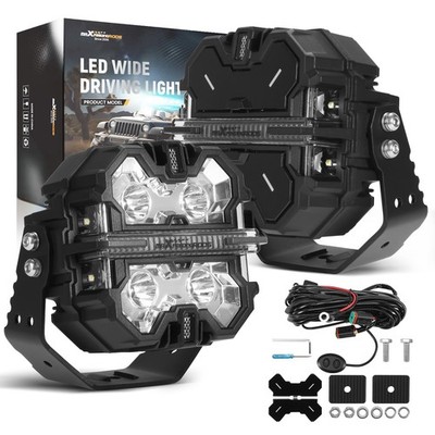 5inch 178W Tagfahrlicht LED Zusatzscheinwerfer For 4X4 Off-Road IP68 Mattschwarz
