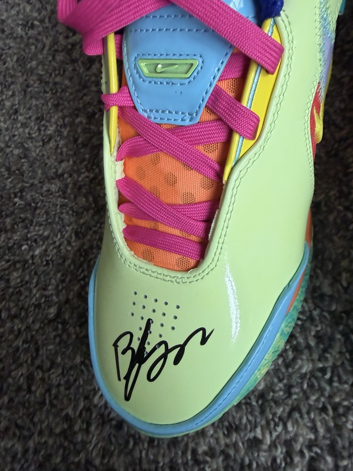 Bronny James Signed Autograph Auto LeBron James Nike I Promise Shoes PSA DNA COA view 5