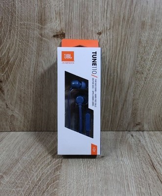 JBL Tune 110 Kabelgebundene In-Ear Kopfhörer Blau Neu & Versiegelt