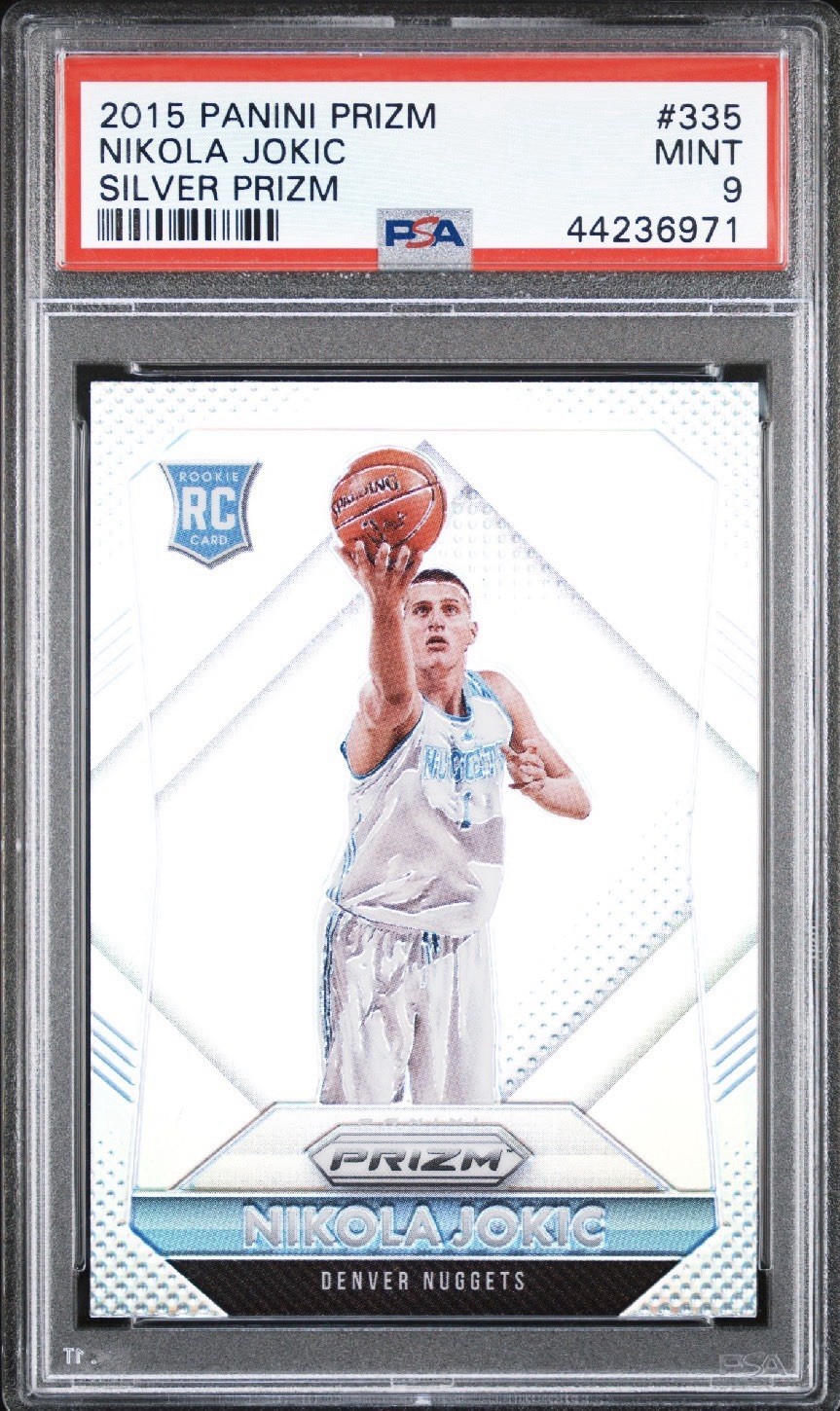 2015-16 Panini Prizm Nikola Jokic Silver Psa 9 Nuggets
