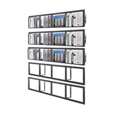 5PCs 34 In Video Game Rack Media Storage Shelves for Wall, CD DVD Storage Shelf
