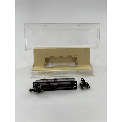 Coche cisterna Bachmann Republic Three 3 cúpulas vintage escala N 6214/200 *LEER* | Zustand: Used