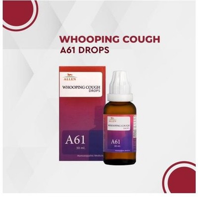 2 X Allen A61 Homeopathy Whooping Cough Drops (30ml)