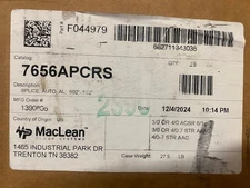 (CASE OF 25) MacLean Power Systems 7656APCRS Auto Splice