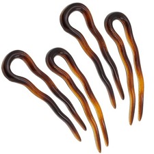 Paris AD823 French Twist Stick Hair Fork, 4 Small Wavy U Shaped Hair Pin Clip...