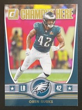 Oren Burks 2025 Donruss Football Champ is Here Philadelphia Eagles #CIH-OBS