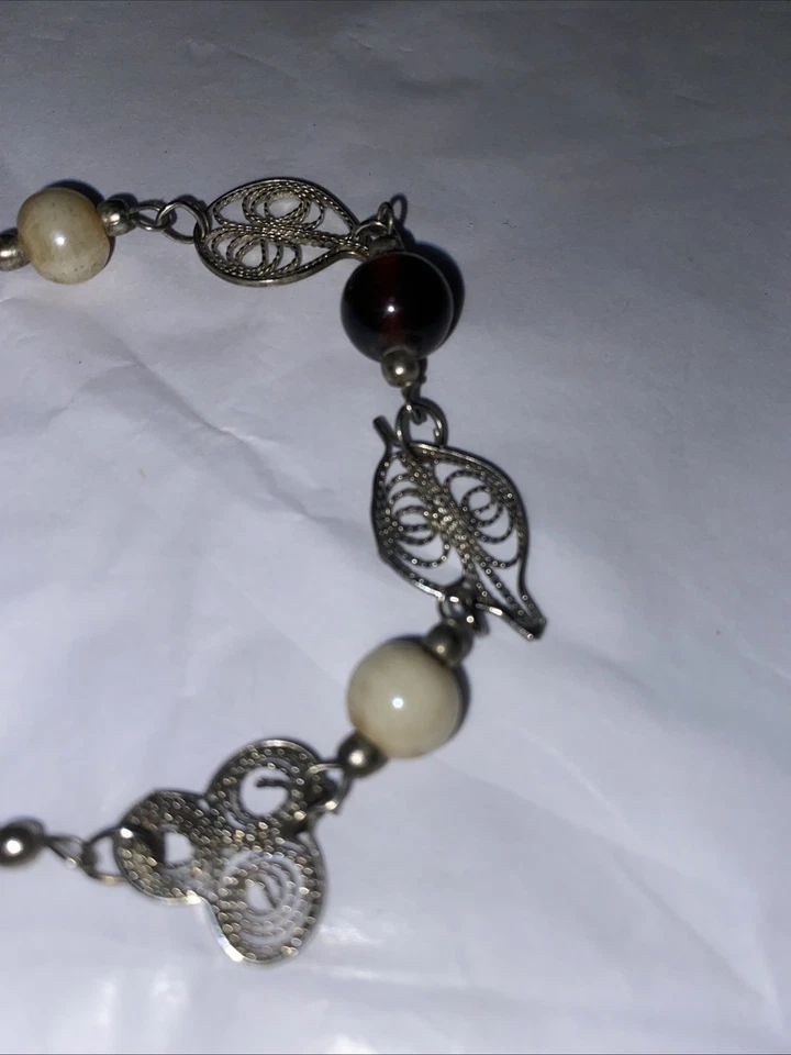 Винтажный проволочный браслет ручной работы 6,5 дюйма - Изображение 3 из 4