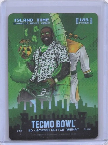 2026 Bo Jackson Battle Arena Island Time Slyline Battlefoil Glow S13 Revis Debut