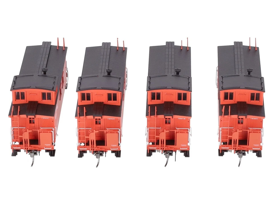 True Line Trains 301206 HO CN Offset-Cupola Wood Van (Caboose) (Set of 4) LN/Box - Image 3 of 4