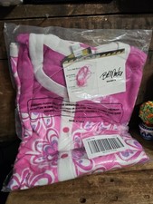 Bob Mackie Wearable Art Pink White Floral Cardigan Sweater Size 3X