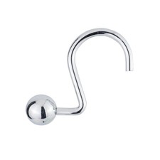 Decorative Aluminum Globe Shower Curtain Hooks, Smooth-Glide, Rust-Resistant,...