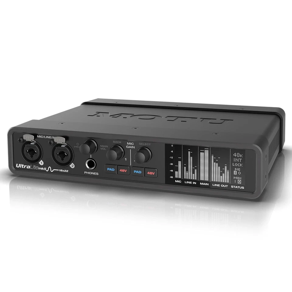 MOTU UltraLite-mk5 18x22 USB Audio Interface with DSP, Mixing and Effects MKV - Image 3 of 4