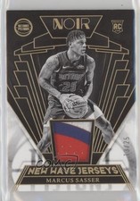 2023-24 Panini Noir New Wave Jerseys Prime 13/25 Marcus Sasser #NWJ-SAS 0nr3