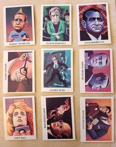 1988 Iran-Contra Scandal Trading Cards "The Secret Team" 36 Cards (Complete) - Picture 11 of 13