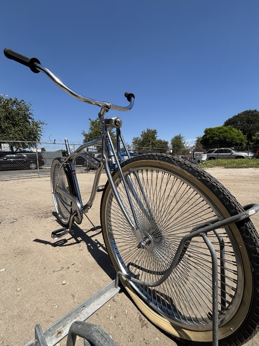 Bike Power Chrome lowrider Beach Cruiser Bicycle. (144 Spoke Wheels) | eBay