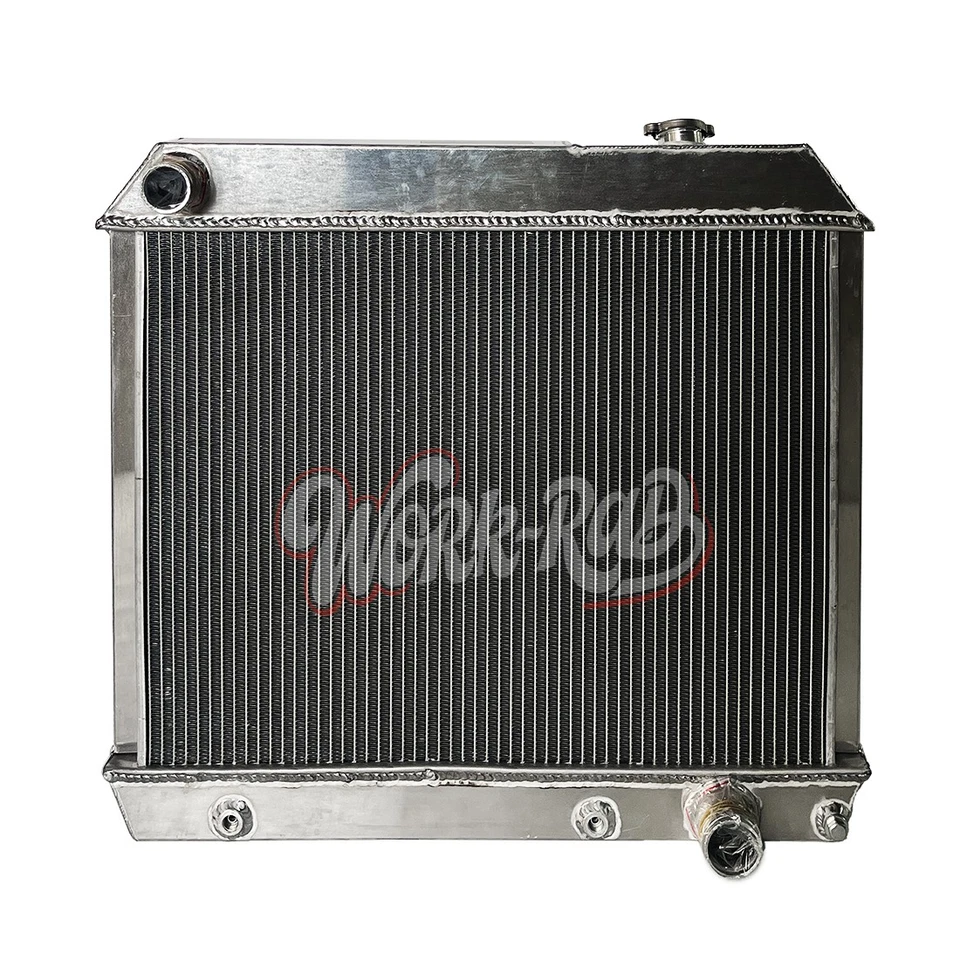Aluminum Radiator 1962 1963 1964 1965 1966 Pontiac Grand Prix 2Row 6.4L 6.9L - Image 3 of 4