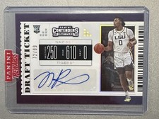 2019 Naz Reid Draft Picks Ticket Auto RC Panini Contenders LSU - Sealed /99 SP