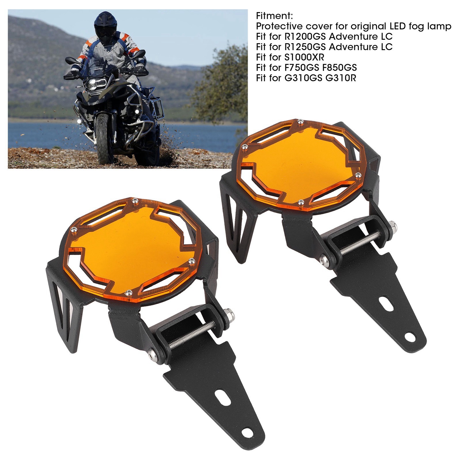Motocycle Fog Light Guard Protective Cover LED Lamp Protector Fit For R1200GS/R1