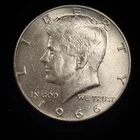 40% Silver 1966 Kennedy Half Dollar - 08-52