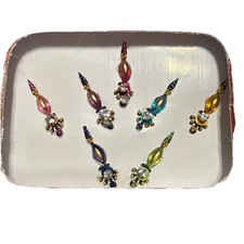 Indian Bollywood Bindi Body Jewel Self Adhesive, Crystal Forehead, Face Jewels