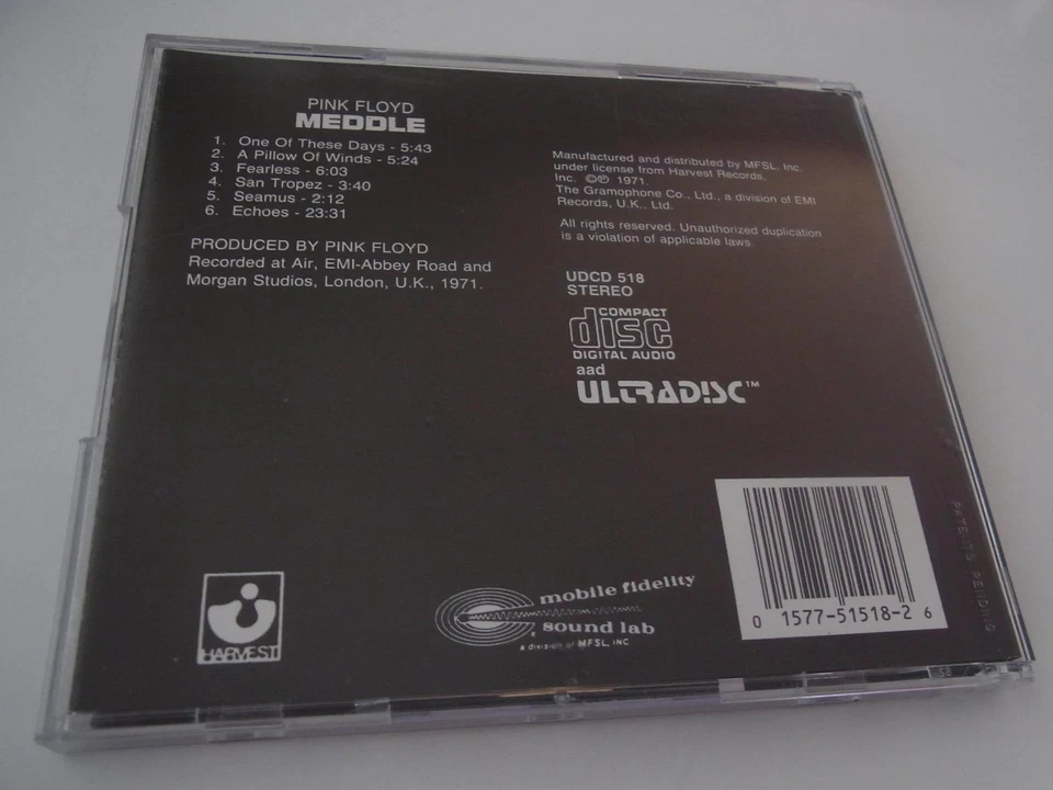 Pink Floyd   /   Meddle       MFSL  CD   ( 24 Karat Gold )  Japan - Bild 2 von 4