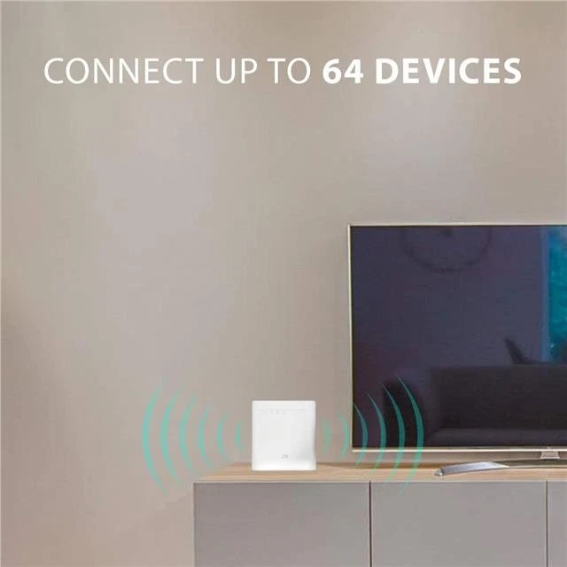 3 NETWORK ZTE MF286D 4G/LTE 600MBPS CAT12 WIFI ROUTER. RJ11 TEL PORTS BRIDGE MD - Image 4 of 4