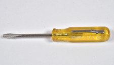 RARE Vtg Bonney Small Flat Slotted Screwdriver 001-2 Pocket Pen Clip Made in USA