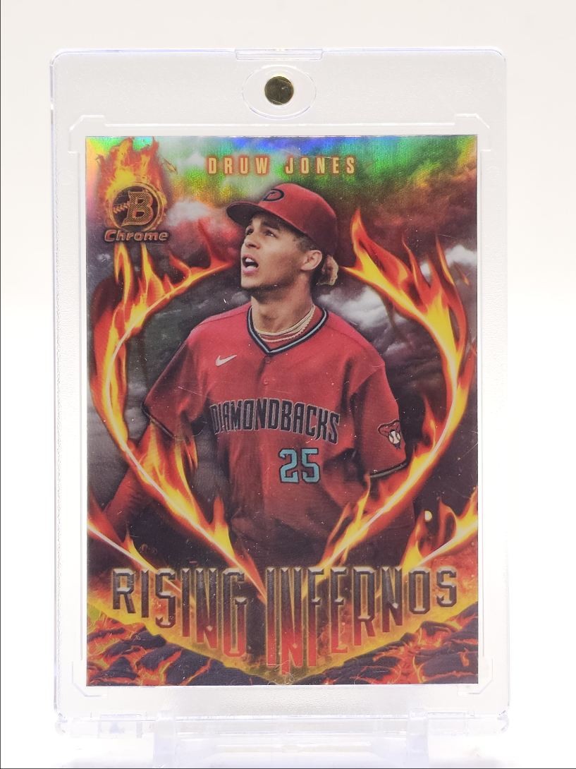DRUW JONES 2024 BOWMAN CHROME RISING INFERNO DIAMONDBACKS Q6842