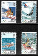 Cayes of Belize 1984 - Olympics - Set of 4 Stamps - Scott #14-17 - MNH