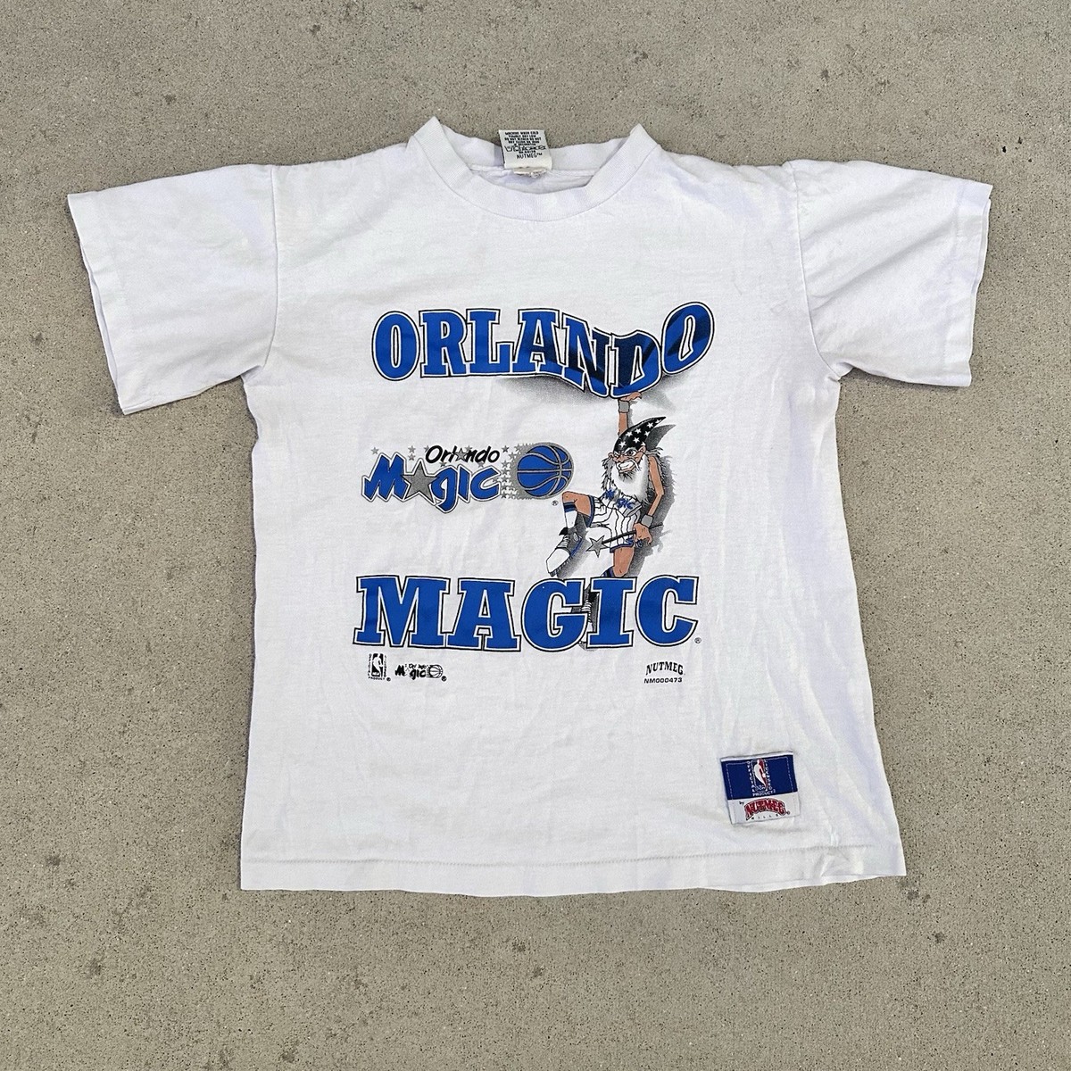 Vintage 90s Orlando Magic Wizard Shirt Size Youth Medium 19x23 NBA