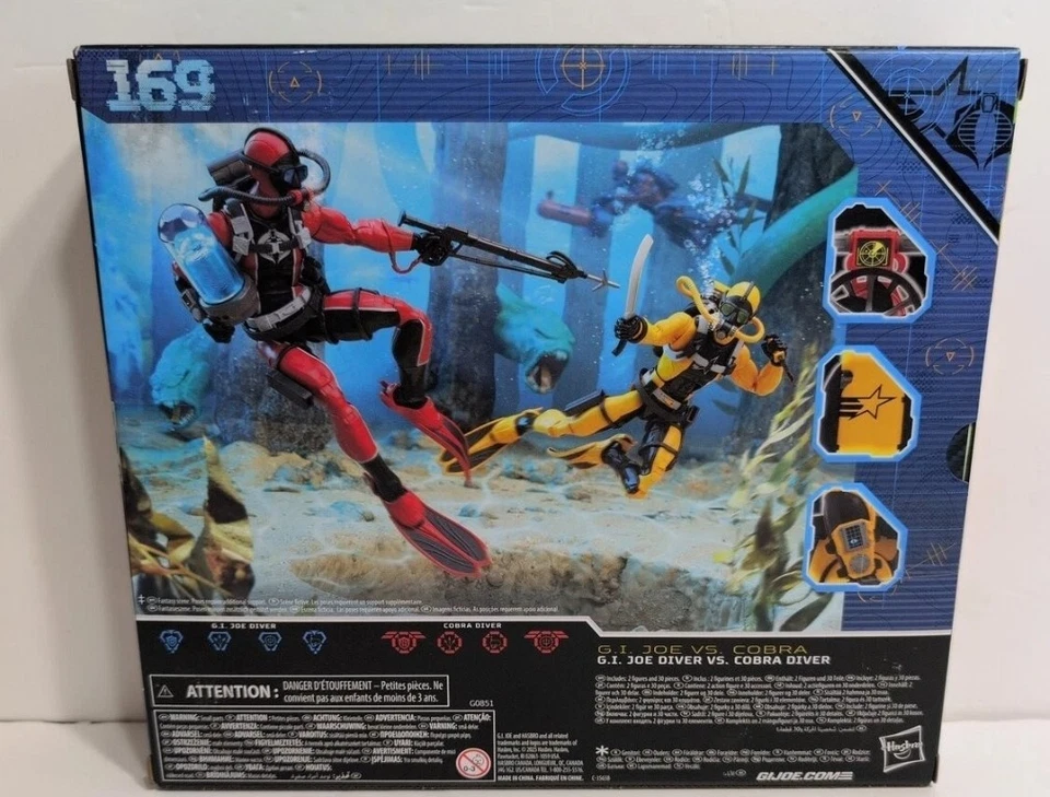 G.I. Joe Classified #169 Mass Diver Vs Cobra Divers paquete de 2 Target Exclusivo Nuevo Foto 2 de 2